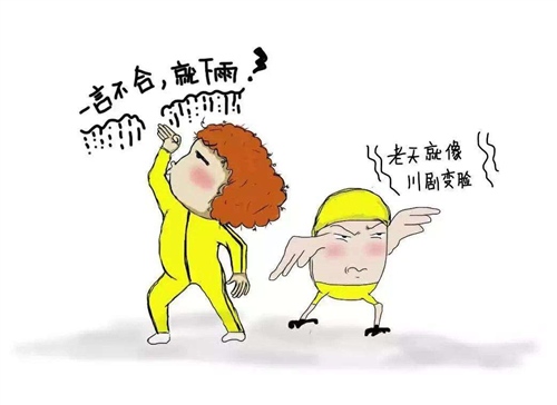 形容天气变化快的说说
