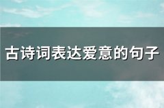 古诗词表达爱意的句子(精选326句)