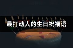 最打动人的生日祝福语(推荐101句)