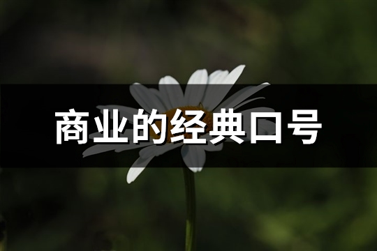 商业的经典口号