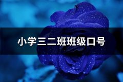 小学三二班班级口号