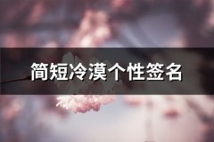 简短冷漠个性签名(必备67句)