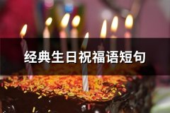 经典生日祝福语短句(共85句)