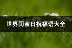 世界闺蜜日祝福语大全(共48句)