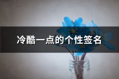 冷酷一点的个性签名(优选73句)