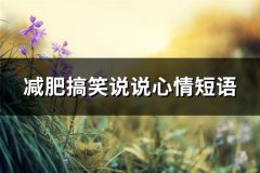 减肥搞笑说说心情短语(共43句)
