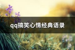 qq搞笑心情经典语录(共272句)