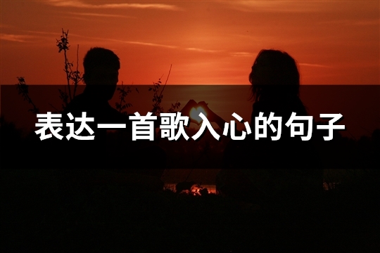表达一首歌入心的句子(精选76句)