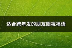 适合跨年发的朋友圈祝福语(优选42句)