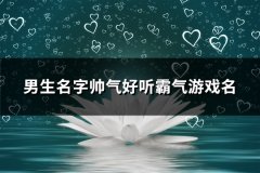 男生名字帅气好听霸气游戏名(80个)