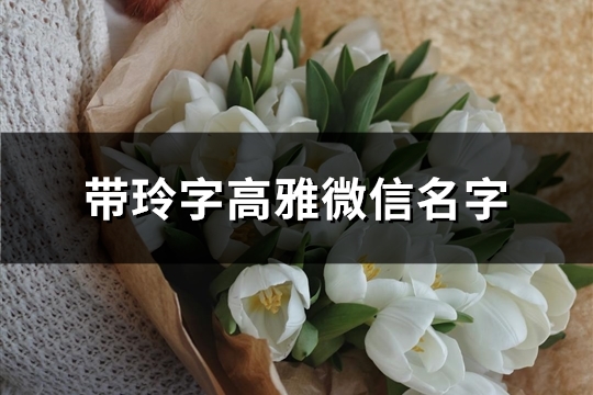 带玲字高雅微信名字(共149个)