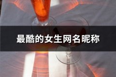 最酷的女生网名昵称(92个)