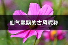 仙气飘飘的古风昵称(共89个)